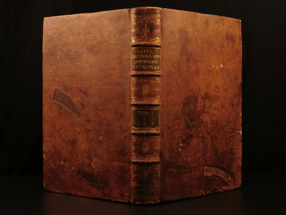 1741 HUGE FOLIO Bayle Historical Dictionary Philosophy (1 of 10)