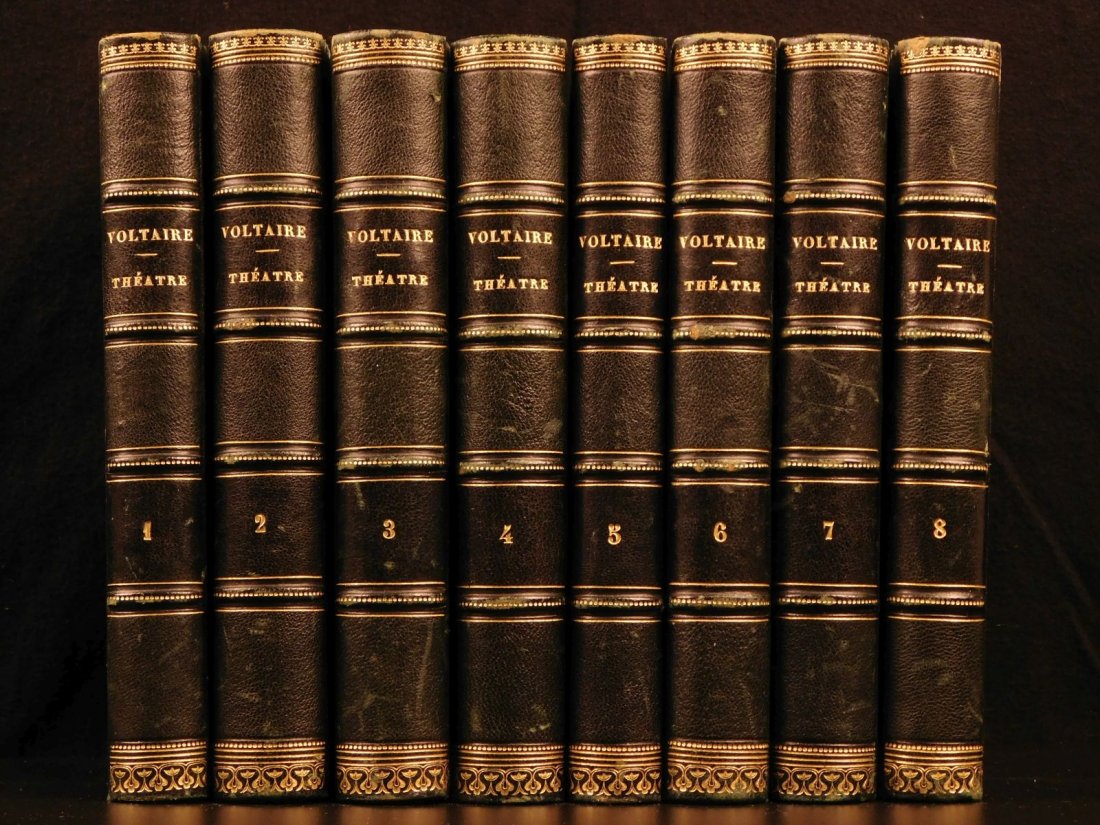 1838 EXQUISITE Theatre of Voltaire French Plays Oedipus: 1838 EXQUISITE Theatre of Voltaire French Plays Oedipus Julius Caesar Prodigal “Let us read, and let us dance; these two amusements will never do any harm to the world.” ― Voltaire An incred