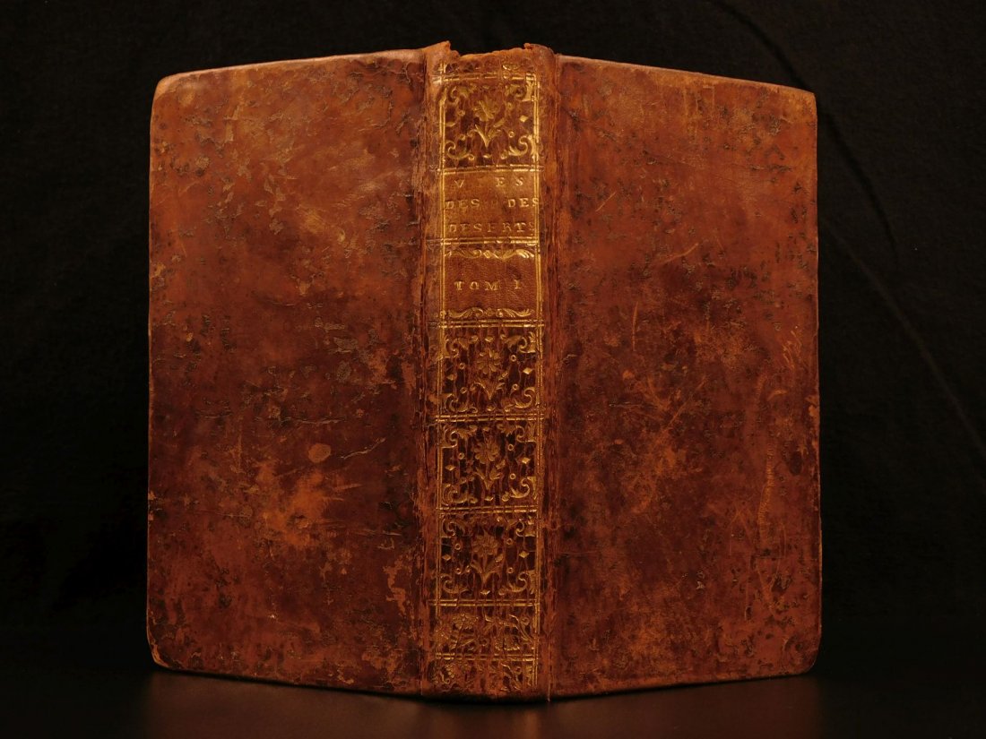 1757 1ed Lives of Holy Fathers Desert Saints Monastics: 1757 1ed Lives of Holy Fathers Desert Saints Monastics Monks Hermits Villefore Catholic Abbe Bourgoing de Villefore was a 17th-century French historian known for his extensive biographical sketches of
