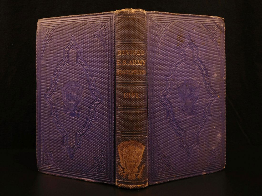 1861 1ed Civil War US Army Regulations Military Tactics (1 of 10)