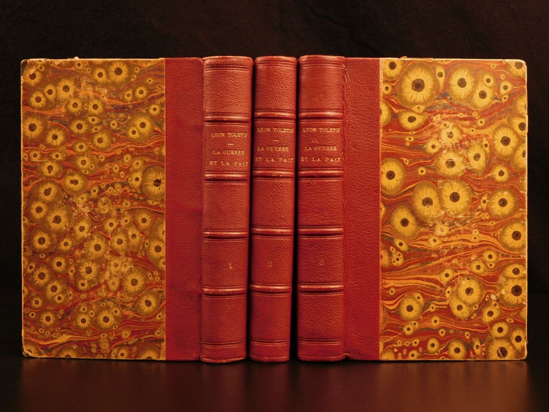 1891 Leo Tolstoy War and Peace Napoleonic Wars RUSSIA: 1891 Leo Tolstoy War and Peace Napoleonic Wars RUSSIA Military Philosophy 3v “If everyone fought for their own convictions there would be no war.” ― Leo Tolstoy, War and Peace Widely regarde