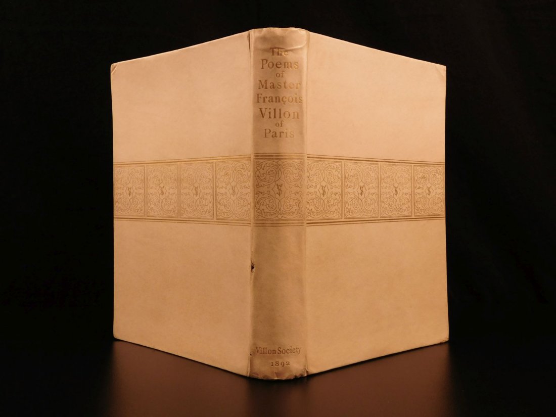1892 François Villon Poems Criminal Middle Ages French (1 of 10)