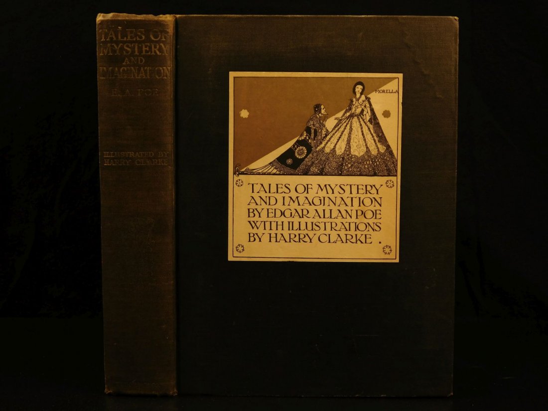 1933 1st ed Edgar Allen Poe Tales of Mystery Clarke Ill: 1933 1st ed Edgar Allen Poe Tales of Mystery Clarke Illustrated Macabre Occult “But as, in ethics, evil is a consequence of good, so, in fact, out of joy is sorrow born. Either the memory of past bl
