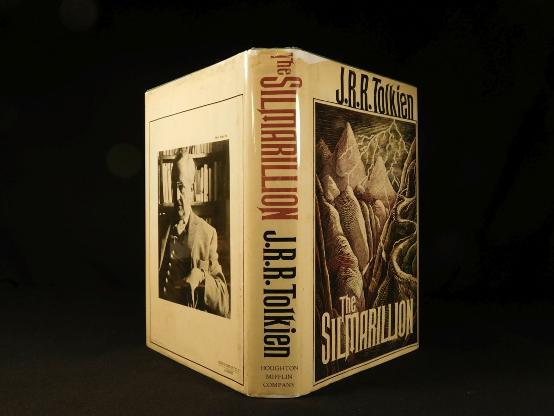 1977 1st US Silmarillion JRR Tolkien Lord of the Rings: 1977 1st US ed Silmarillion JRR Tolkien Lord of the Rings Middle Earth + MAP "All have their worth and each contributes to the worth of others.”– J.R.R. Tolkien, The Silmarillion Perhaps the best 