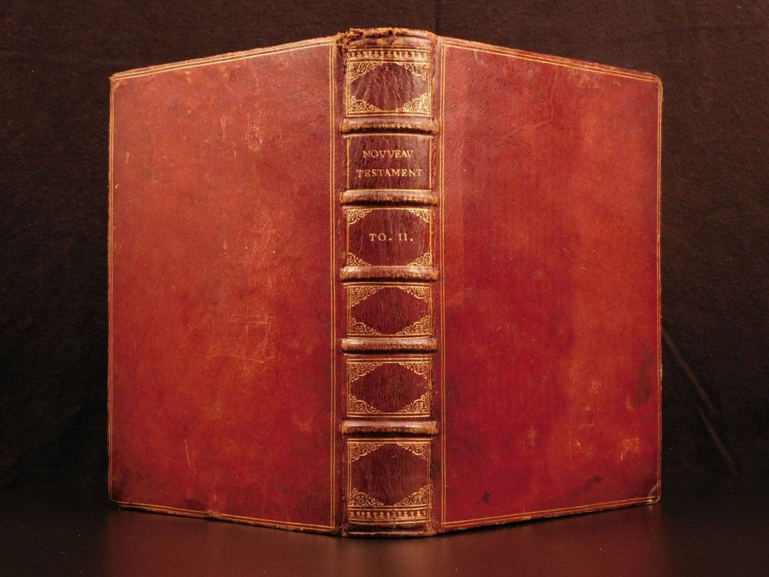 1687 Exquisite BIBLE French New Testament + Commentary (1 of 10)