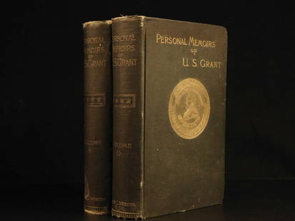 1885 1ed Civil War Memoirs Union General Ulysses Grant: 1885 1ed Civil War Memoirs Union General Ulysses S Grant Illustrated MAPS 2v “The art of war is simple enough. Find out where your enemy is. Get at him as soon as you can. Strike him as hard as you