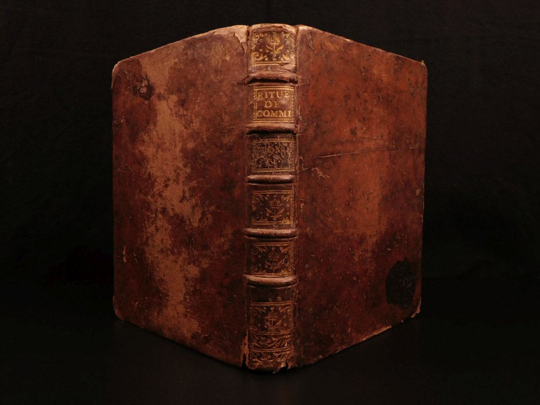 1751 Demon EXORCISMS Catholic Church Rituel Auch France: 1751 Demon EXORCISMS Catholic Church Rituel Auch France Diocese of Comminges Montillet A rare, mid-18th-century Catholic Church ritual book published for the Province of Auch in France. Written for th