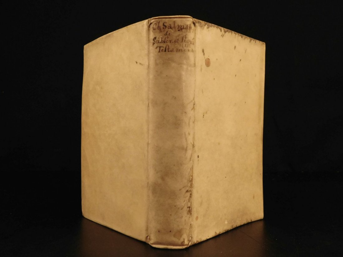1648 LAW Elzevier 1st ed Claude Saumaise French LAW: 1648 LAW Elzevier 1st ed Claude Saumaise French LAW Commentary & Attack on Heraldus Claude Saumaise was a 17th-century French scholar known for his editions and commentary of classical works and Greek