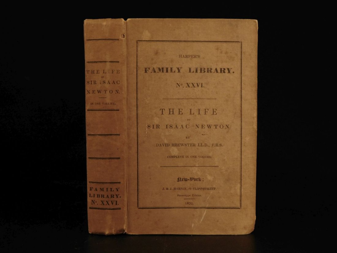 1832 Life of Isaac Newton by David Brewster Science (1 of 10)