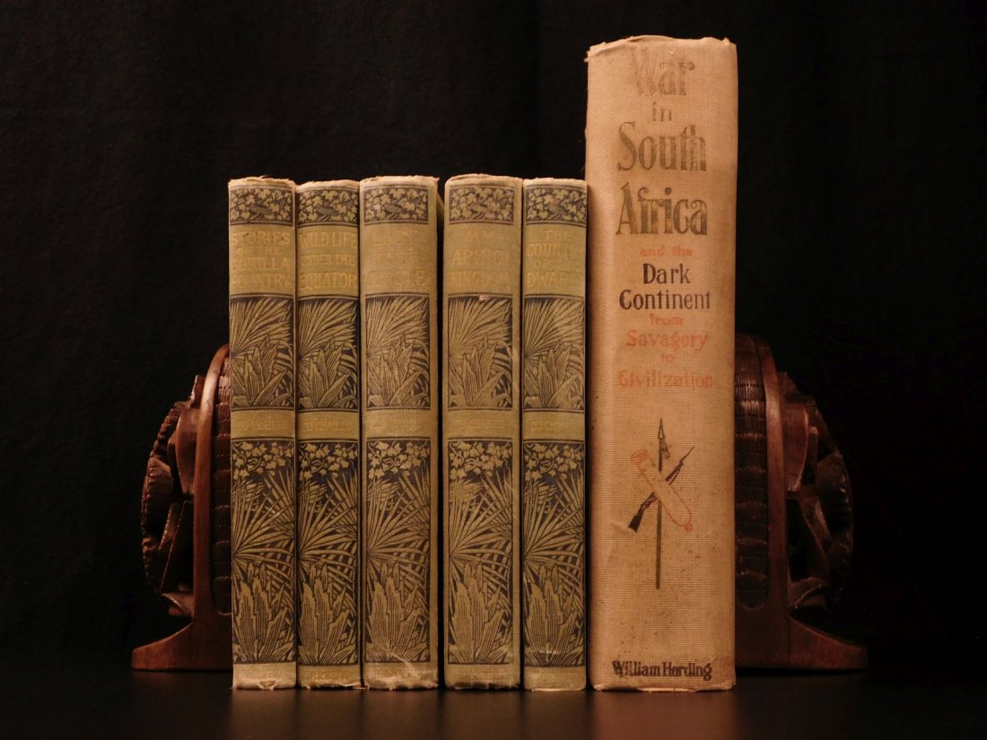 1867 Rare 6 Book Lot Paul du Chaillu Gorillas Jungle Ap (1 of 10)