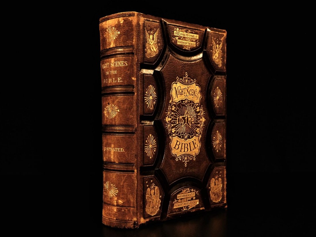 1869 1st ed BIBLE Night Scenes Gustave DORE Illustrated (1 of 10)