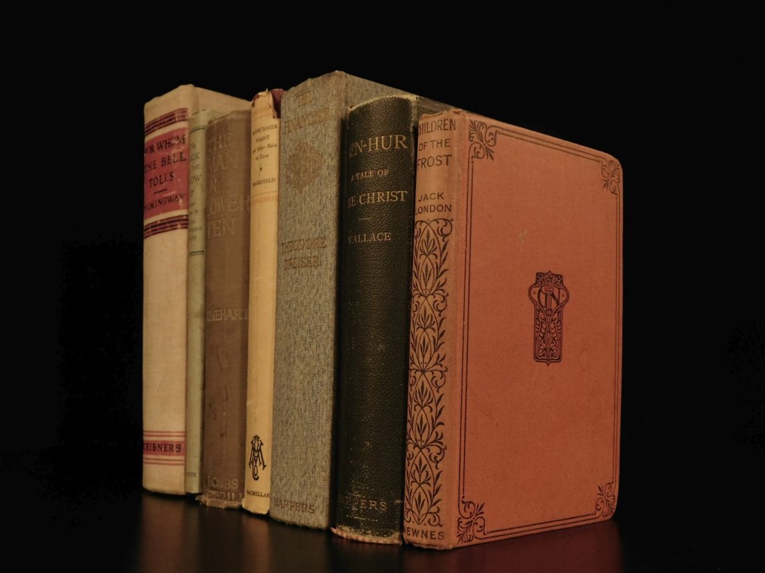 1909 7 RARE Book Lot Literature Hemingway For Whom Bell (1 of 9)