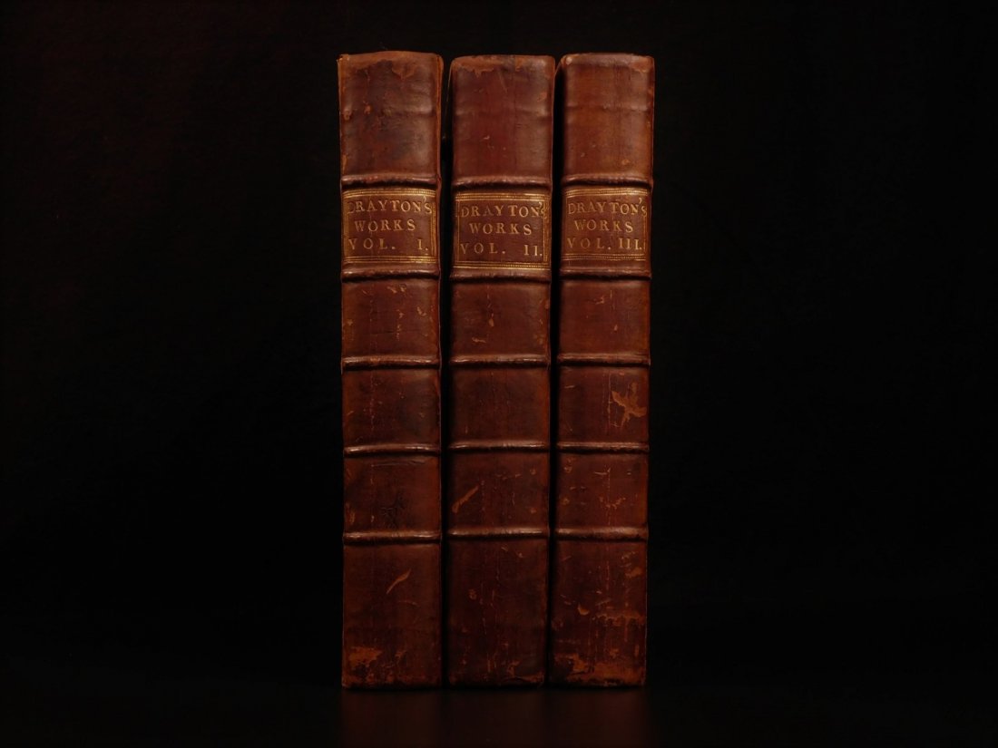 1753 Works of Michael Drayton Elizabethan English Poet (1 of 10)