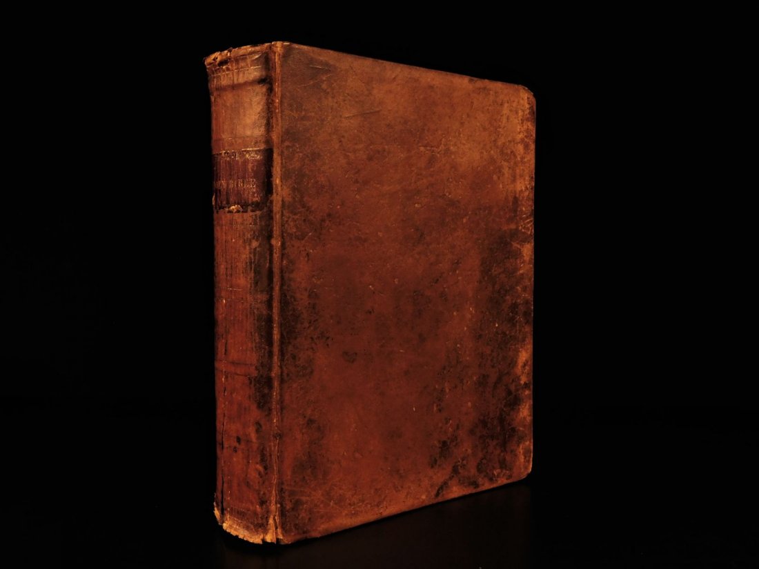 1824 RARE & Early American Holy BIBLE New York Daniel S (1 of 10)