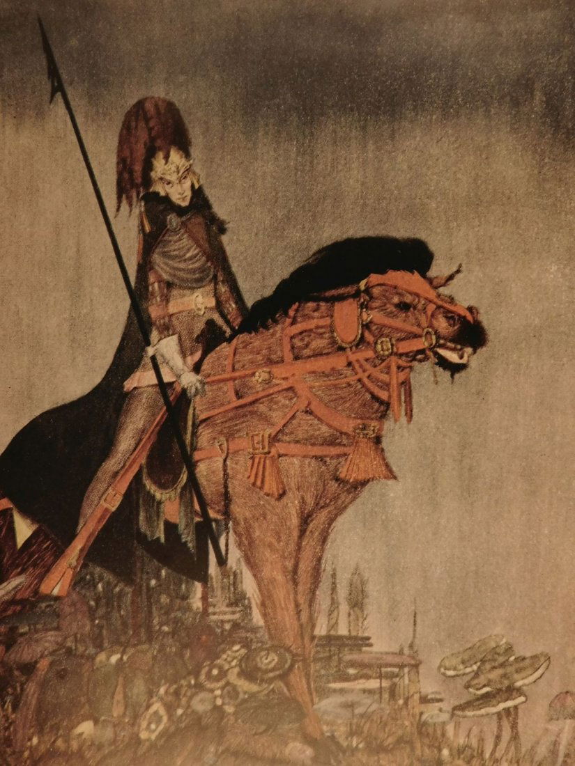 1935 Edgar Allen Poe Tales of Mystery Clarke: 1935 Edgar Allen Poe Tales of Mystery Clarke Illustrated Macabre Occult Esoteric “But as, in ethics, evil is a consequence of good, so, in fact, out of joy is sorrow born. Either the memory of past