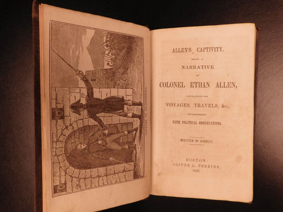 1845 Ethan Allen Captivity TORTURE American Revolution: 1845 Ethan Allen Captivity TORTURE American Revolution England Voyages Ethan Allen was an early American figure known for his involvement in the founding of the state of Vermont and the American Revol