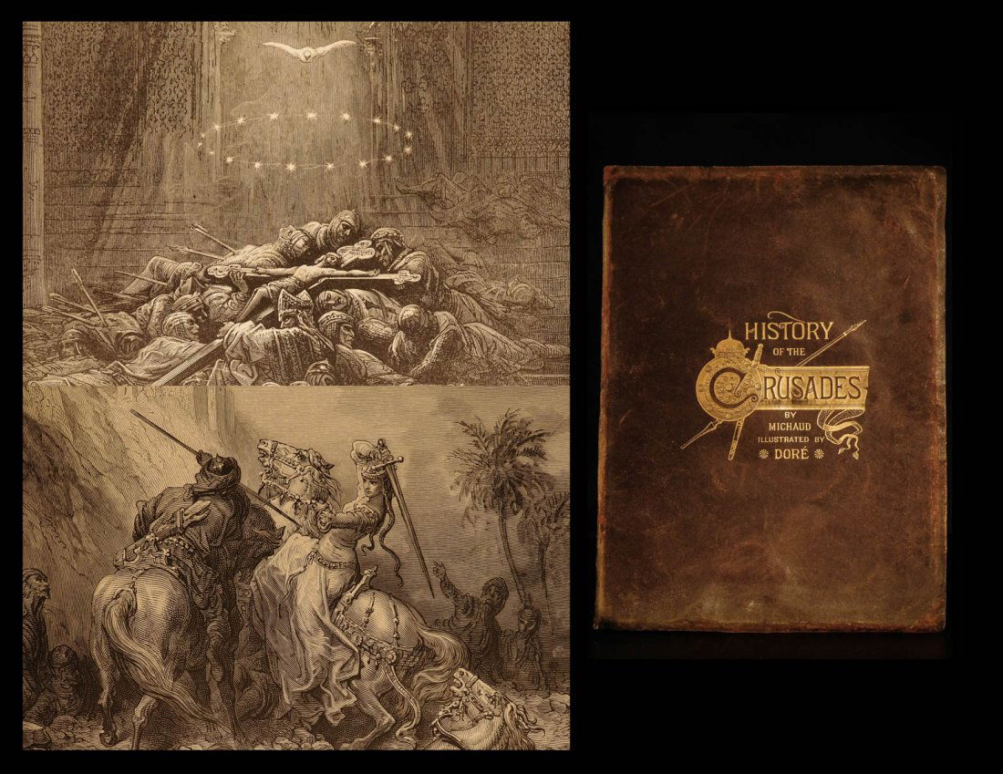 1890s History of CRUSADES Michaud Holy Wars Jerusalem (1 of 10)