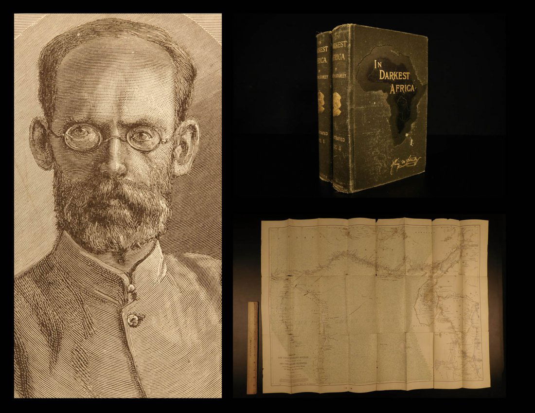 1890 1st ed In Darkest Africa Henry Stanley Emin Pasha (1 of 10)