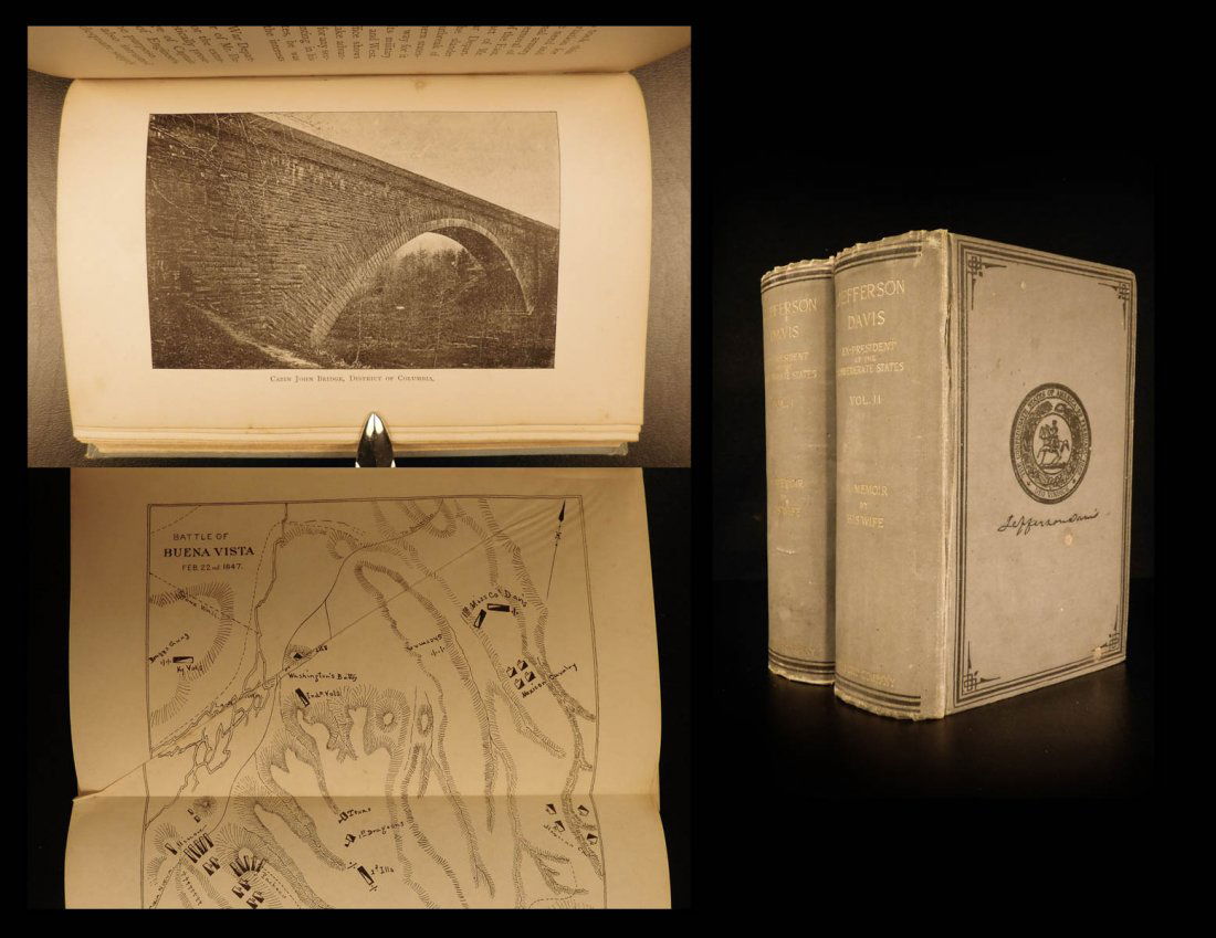 1890 1ed Jefferson Davis Confederate States President (1 of 10)