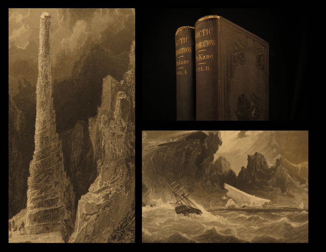 1856 1st ed Arctic Explorations Elisha Kane Voyages (1 of 11)