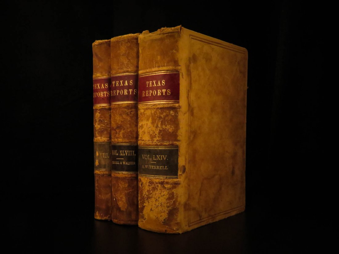 1876 TEXAS Supreme Court Decisions LAW Cases Reports (1 of 10)