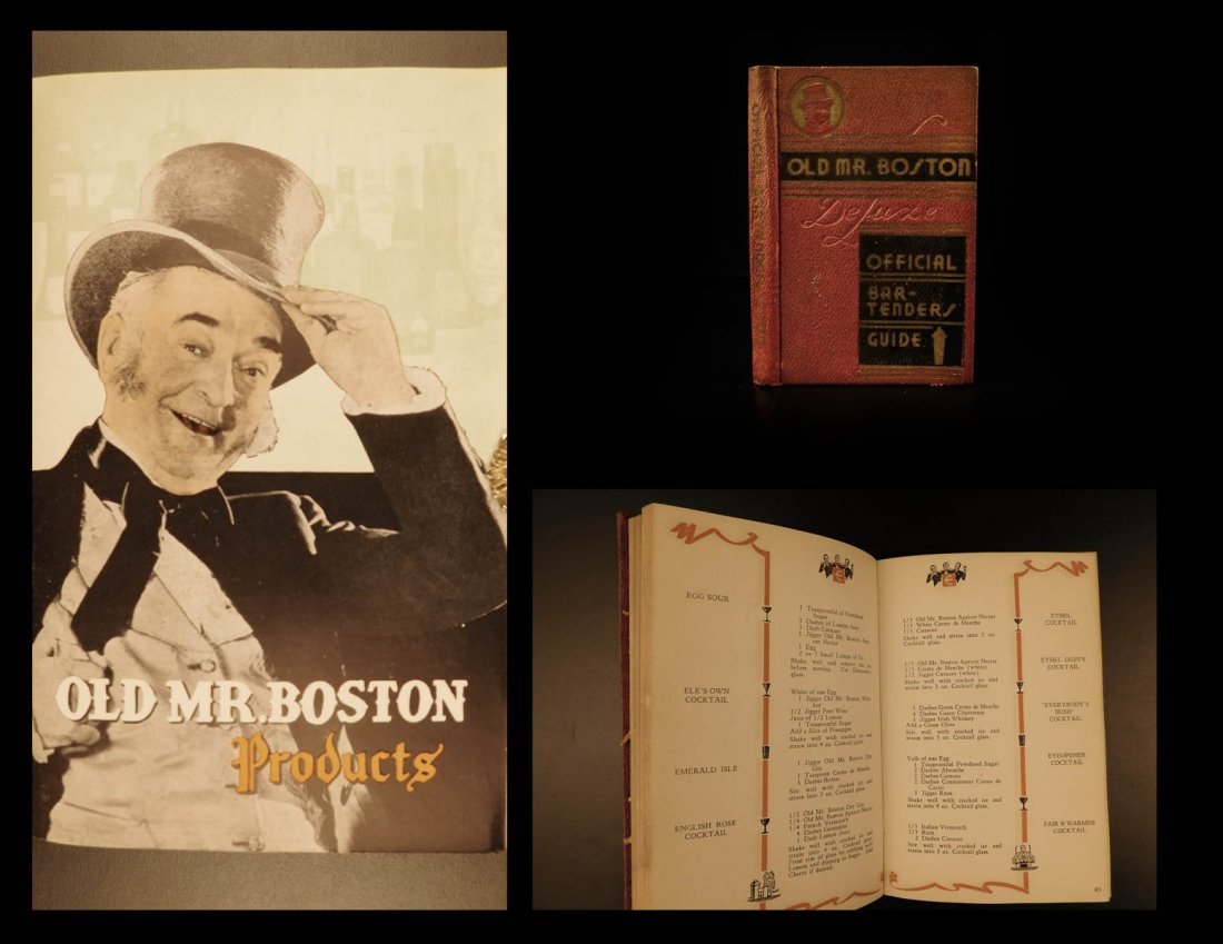 1935 Old Mr. Boston Bartender’s Guide Liquor Alcohol (1 of 10)