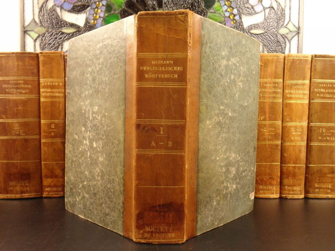 1825 German Physics Dictionary Chemistry Astronomy 19v (1 of 10)