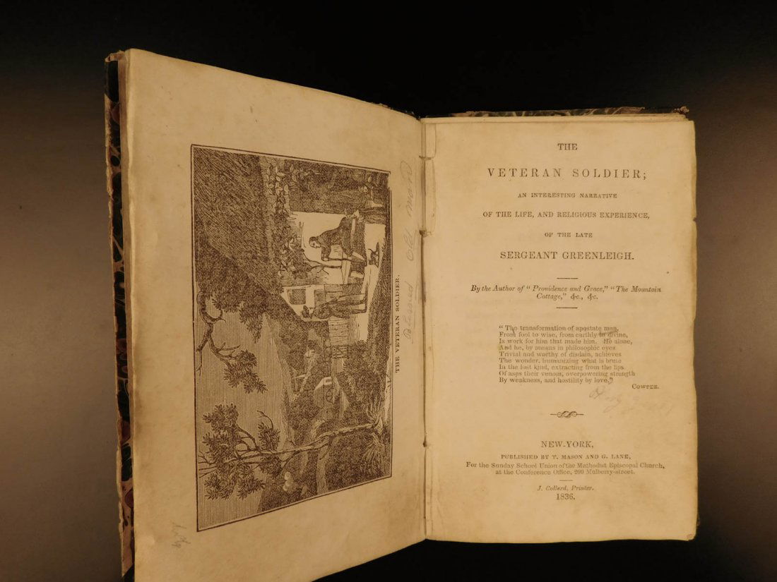 1836 1st ed Veteran Soldier Greenleigh Christianity (1 of 9)