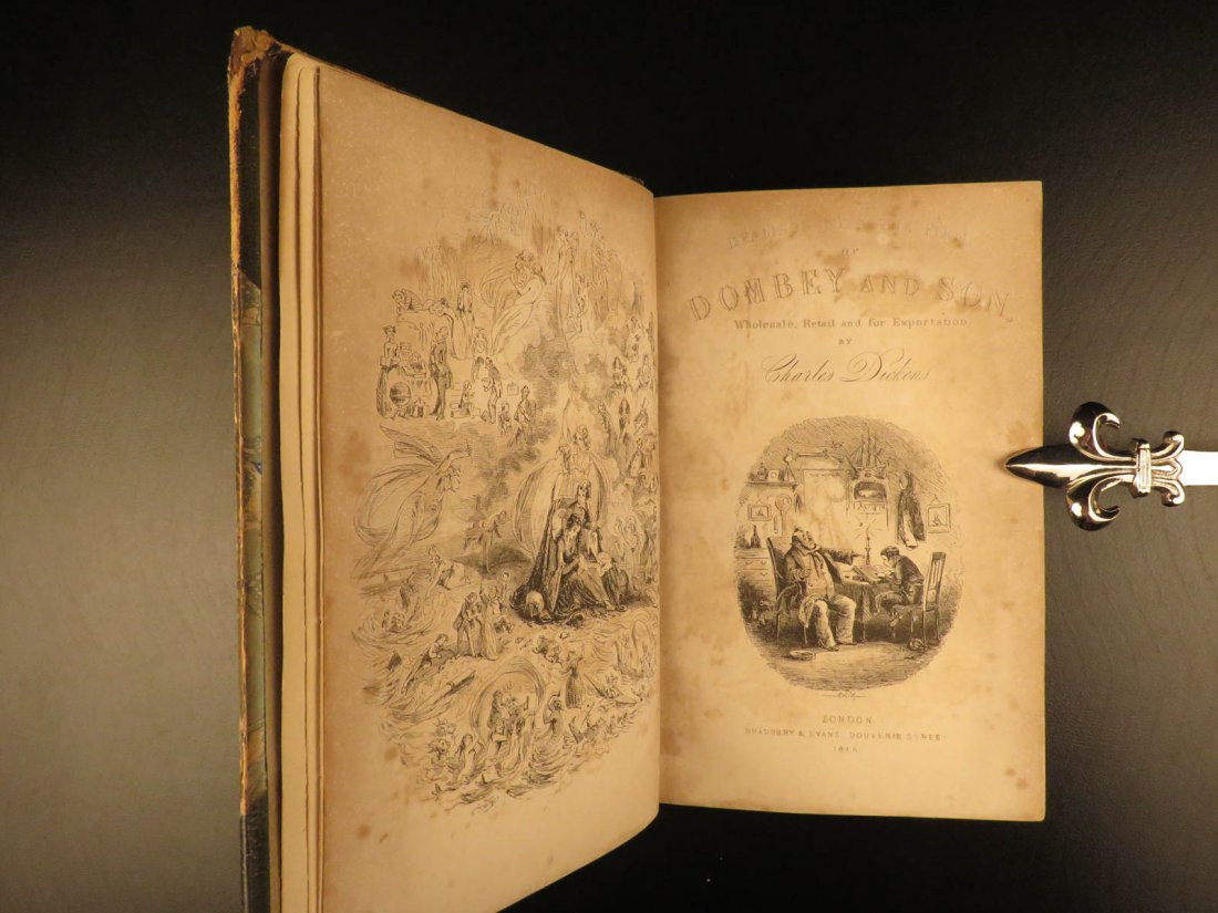 1848 1st printing Charles Dickens Dombey and Son (1 of 10)