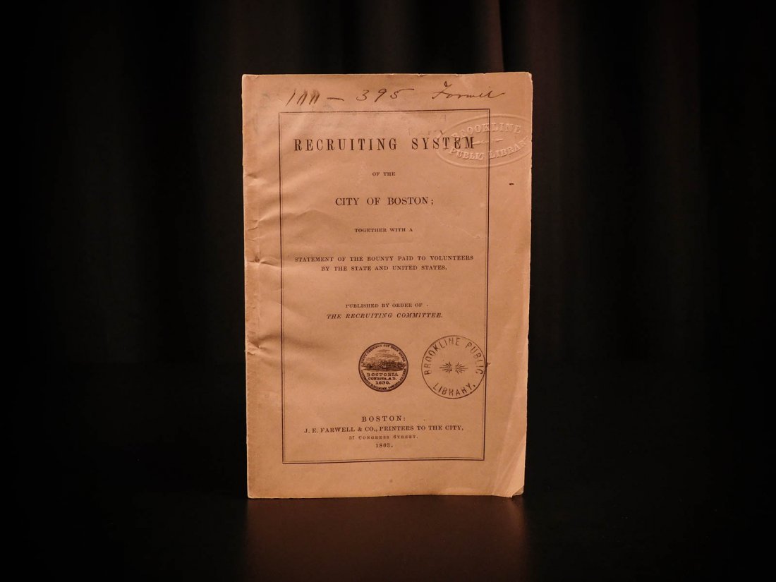 1863 1st ed Civil War Recruiting Union Army Militia (1 of 10)