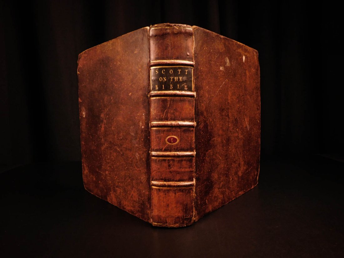 1792 FAMOUS Holy Bible Commentary Thomas Scott OT (1 of 10)