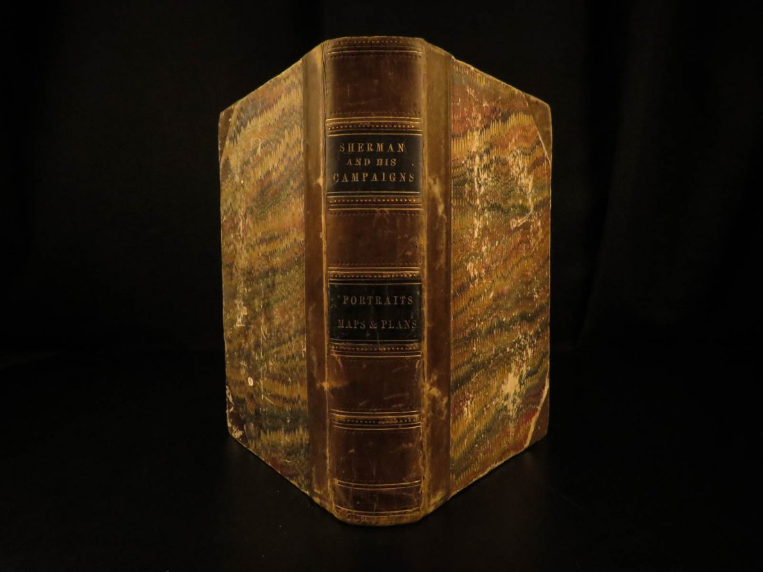 1865 1ed Tecumseh Sherman Campaigns Civil War Tactics (1 of 10)