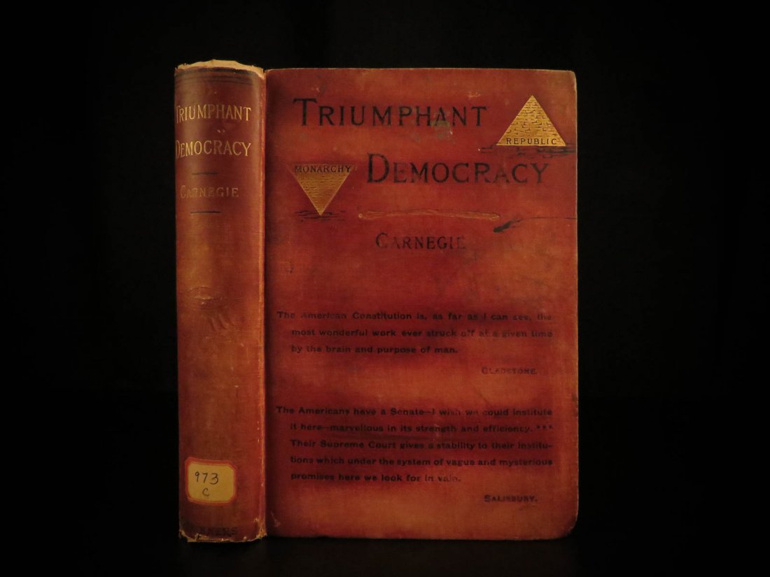 1887 Andrew Carnegie Triumphant Democracy American (1 of 10)