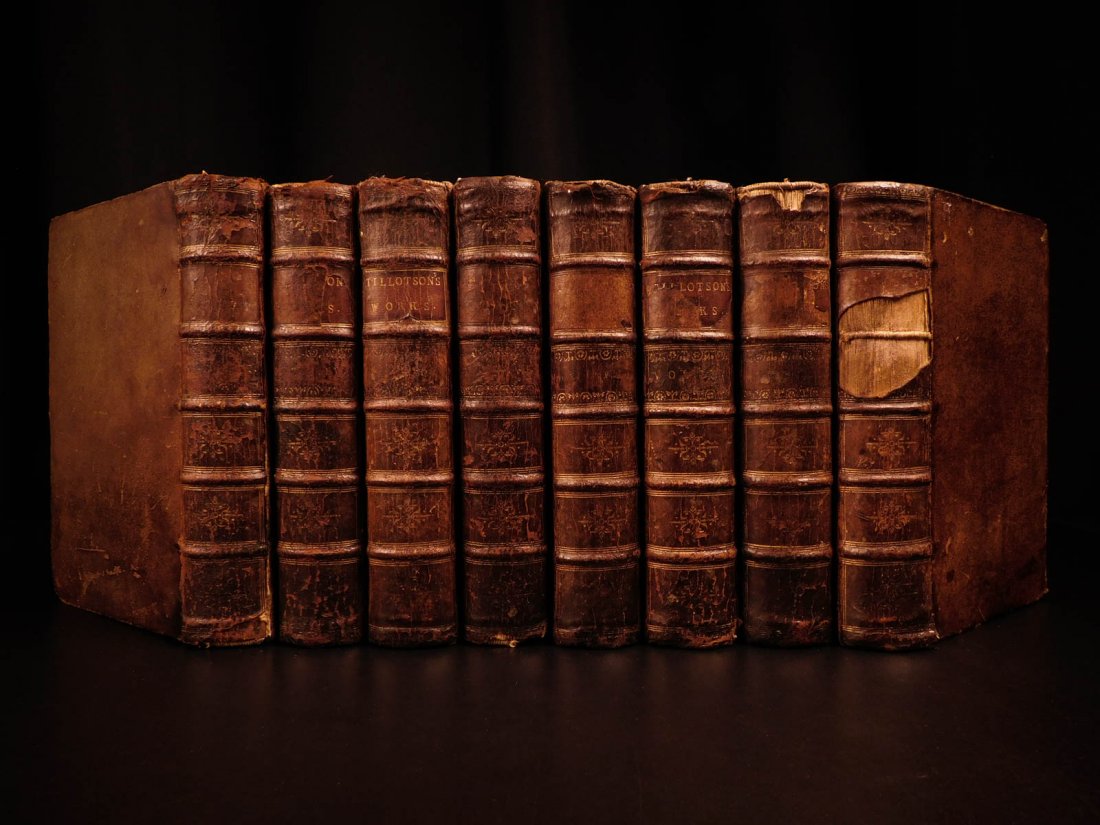 1742 1ed Tillotson PURITAN Bible Sermons Bishop (1 of 10)