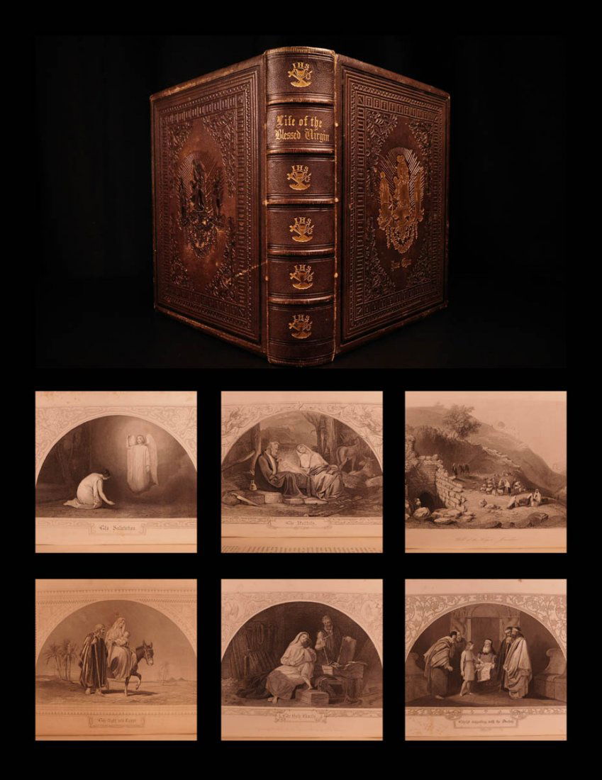 1853 EXQUISITE Blessed Virgin Mary Orsini English (1 of 10)