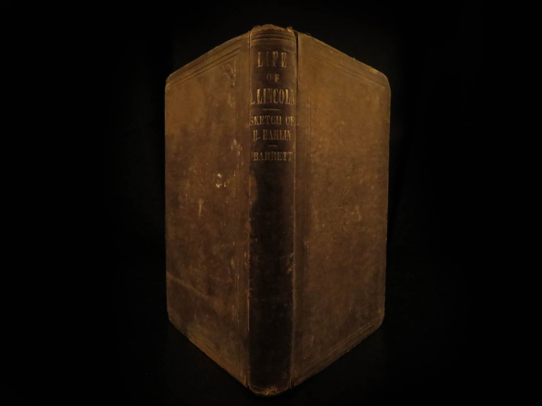 1860 1st ed Life of Abraham Lincoln & Hamlin SLAVERY (1 of 10)