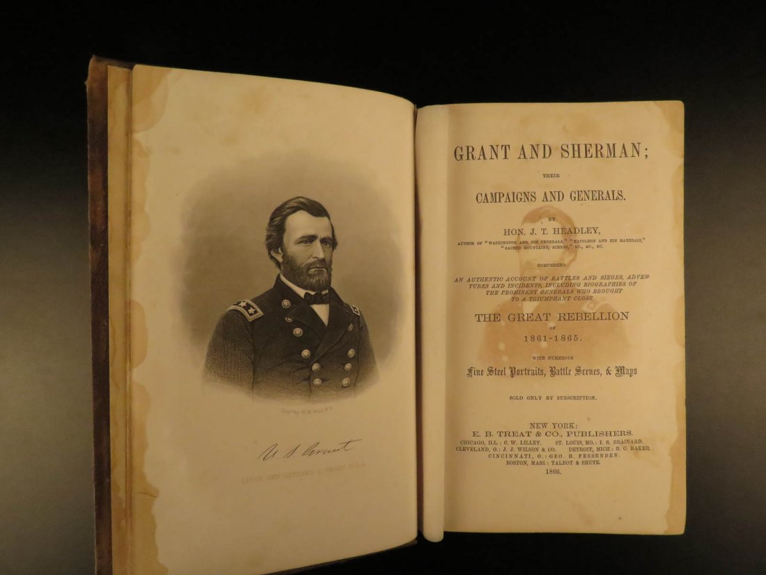 1866 1st ed Ulysses S Grant & W Tecumseh Sherman (1 of 10)