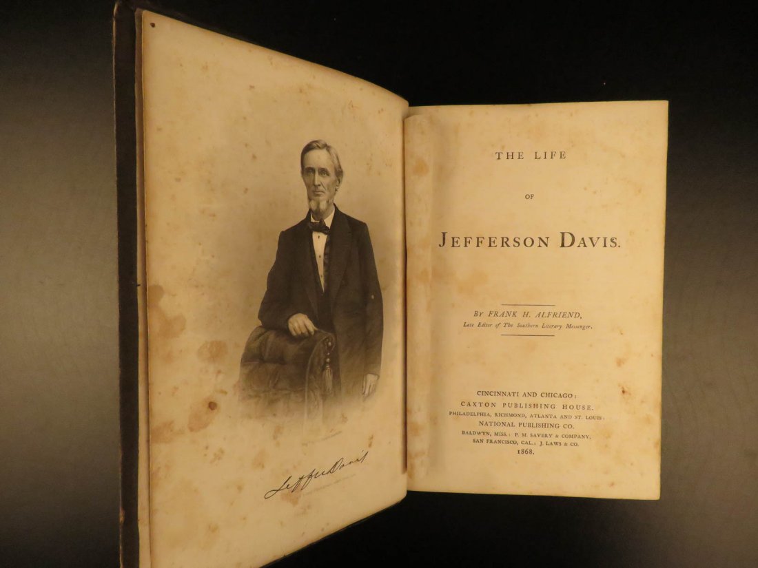 1868 Jefferson Davis CSA War SECRETS Slavery (1 of 10)