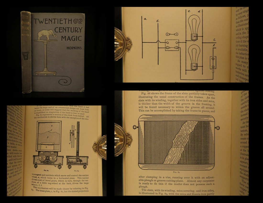 1898 1ed MAGIC & Conjuring Nevil Hopkins Chemistry (1 of 10)