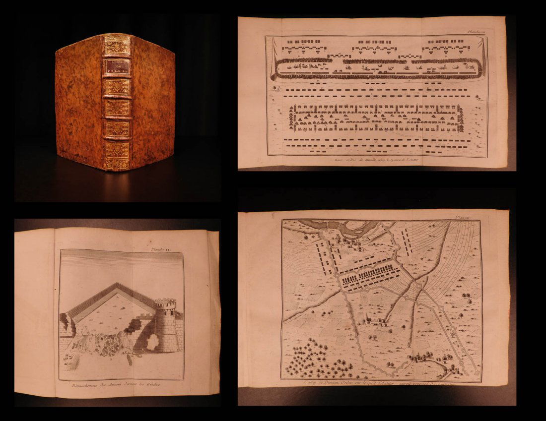 1761 Folard War Commentaries Frederick the Great (1 of 10)