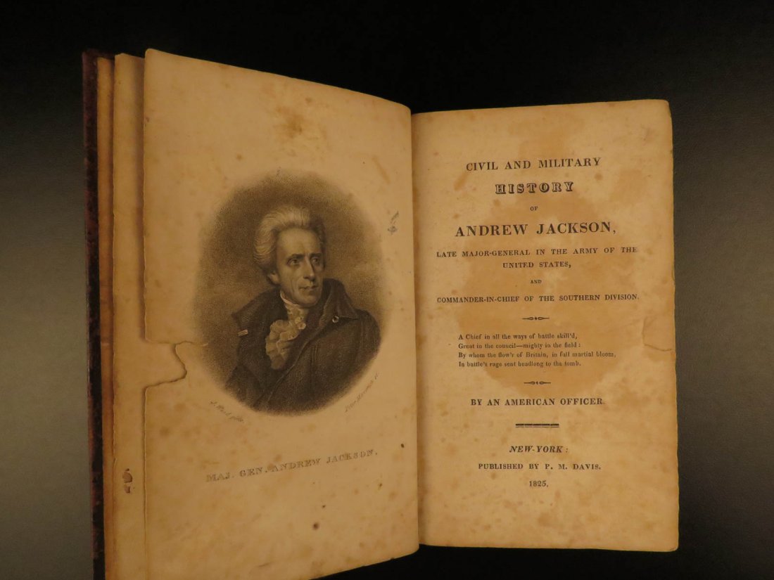 1825 Andrew Jackson 1ed Civil Military History Native (1 of 10)