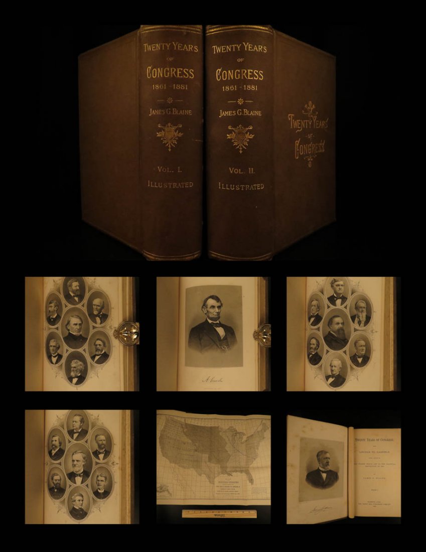 1884 1ed 20 Years of Congress Lincoln Garfield Blaine (1 of 10)