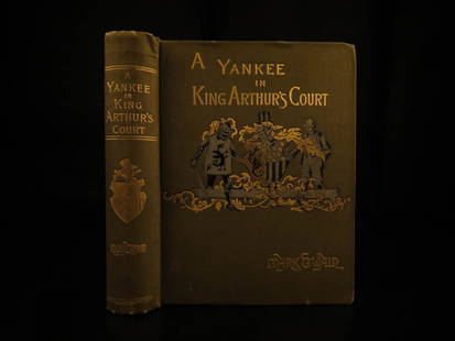 1889 1st ed Mark TWAIN Connecticut Yankee: 1889 1st ed Mark TWAIN Connecticut Yankee in King Arthur’s Court Magic Novel “The fear of death follows from the fear of life. A man who lives fully is prepared to die at any time.” ― Mark