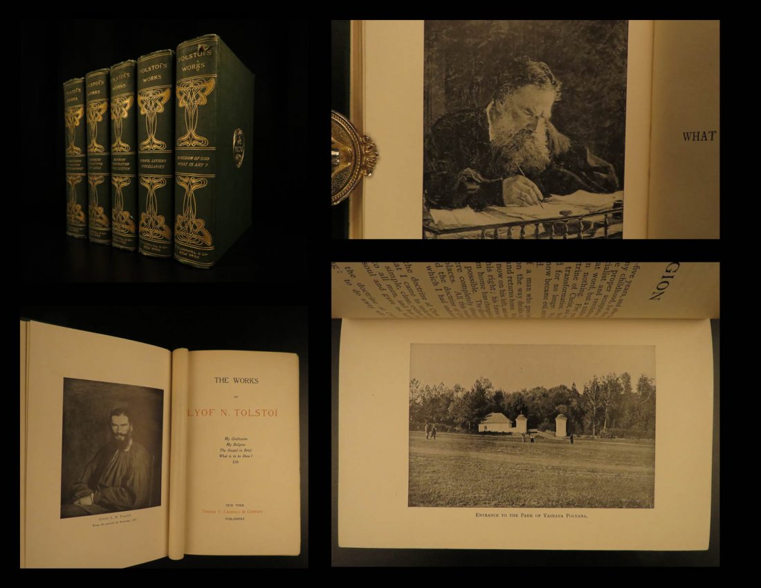 1899 Works of Leo Tolstoy RUSSIAN Literature Philosophy (1 of 10)