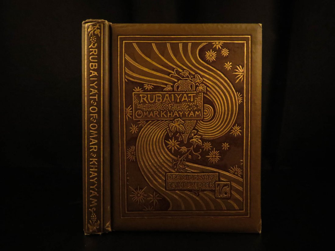 1894 Rubaiyat Omar Khayyam Vedder Philosophy Persia: 1894 Rubaiyat Omar Khayyam Vedder Philosophy Persia Mysticism Poetry ART Nouveau “Waste not your Hour, nor in the vain pursuit Of This and That endeavor and dispute” – Omar Khayyam, Rubaiyat The