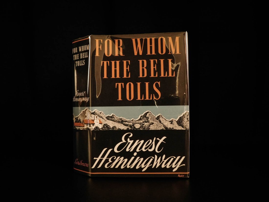 1940 1st ed For Whom the Bell Tolls Ernest Hemingway: 1940 1st ed For Whom the Bell Tolls Ernest Hemingway American War Novel Classic “There is nothing to writing. All you do is sit down at a typewriter and bleed.” – Ernest Hemingway The story of R