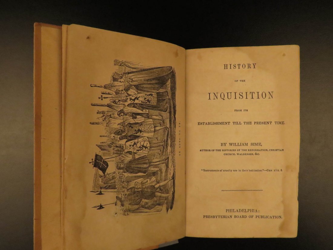 1834 1ed History of Spanish Inquisition Jews Torture (1 of 10)