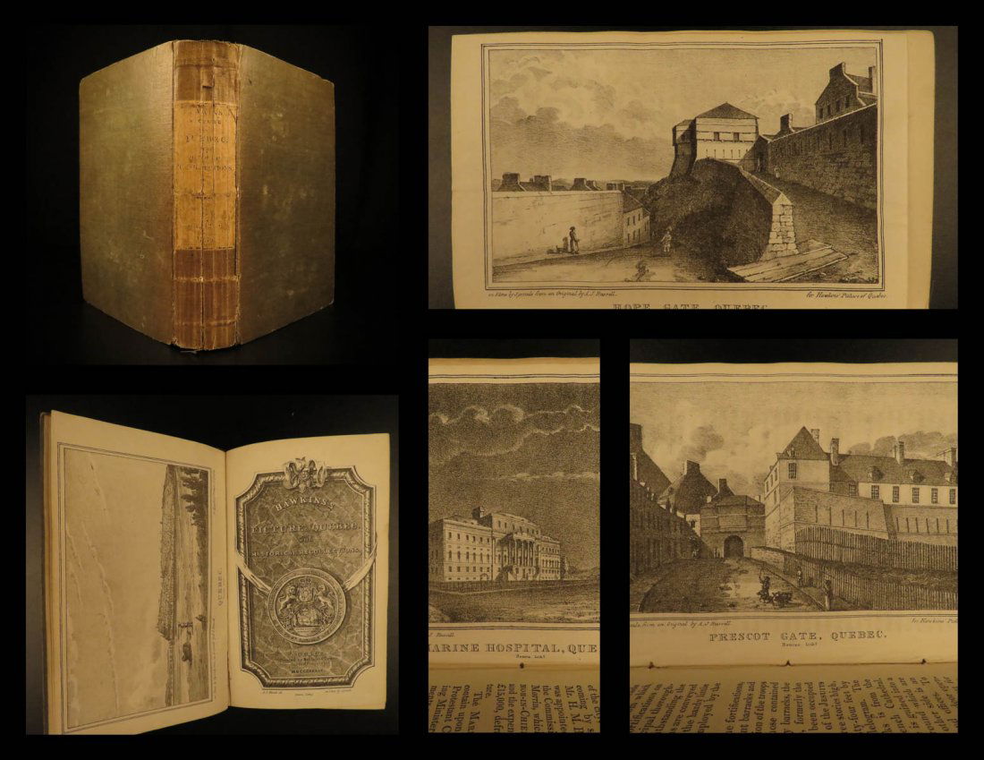 1834 1ed Picture of Quebec CANADA French Canada (1 of 10)