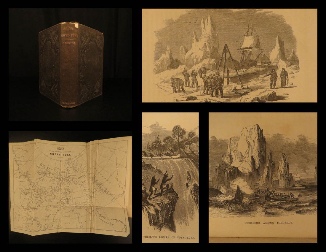 1858 Arctic Voyages Franklin Illustrated Whaling (1 of 20)