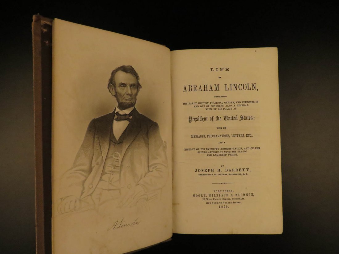 1865 1st ed Life of Abraham Lincoln SLAVERY Civil War (1 of 10)